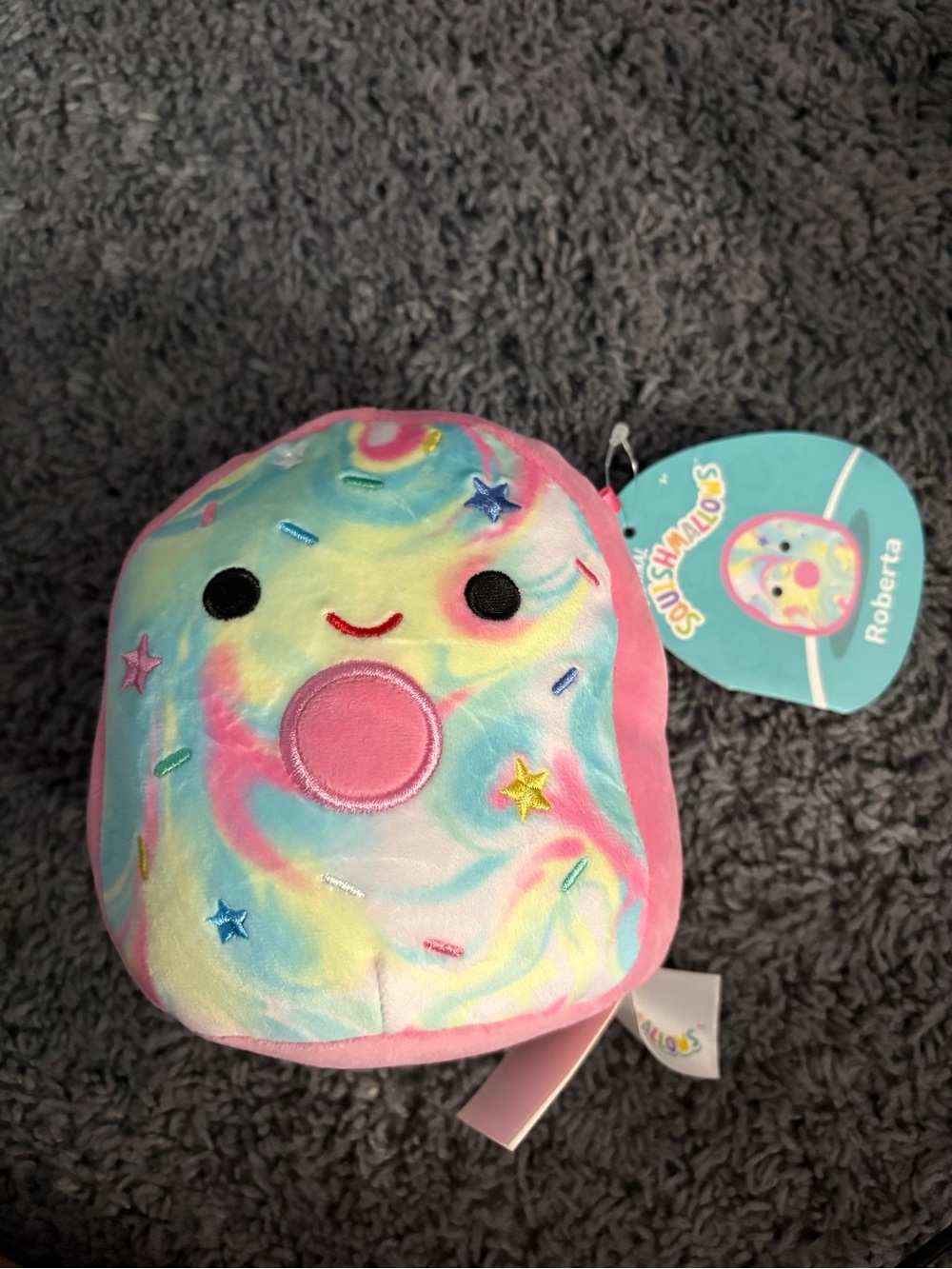 NWT Squishmallows Cosmic Donut whose name is Roberta